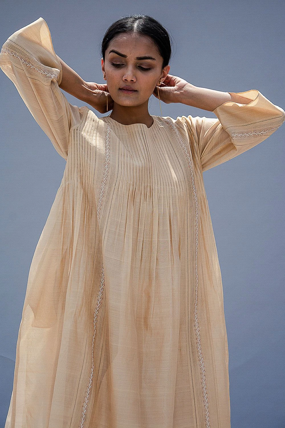 SWGT Camellia Dress With Pintucks Detail 4 SWGT Camellia Dress With Pintucks Detail - Image 4