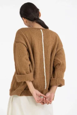 Three Ivory Shift Dress With Handknit Jumper -Inca Clothing Shop w20 set27 4