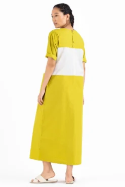 Three Lime Front Patch Dress -Inca Clothing Shop wf20 d06 4