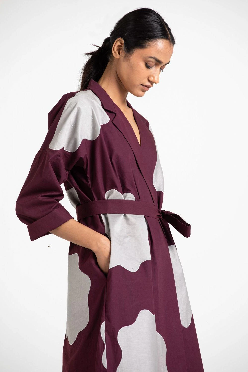 Three Wine Coloured Jacket & Slip Dress Set 4 Three Wine Coloured Jacket & Slip Dress Set - Image 4