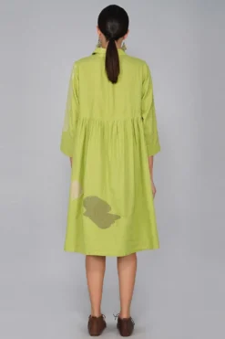 YAVI Lime Button Down Shirt Dress -Inca Clothing Shop yc10d 73 4 1