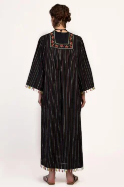 Ikai Navy Blue Yoke Gather Dress -Inca Clothing Shop ygd 2008 3